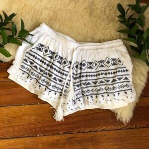 Solitaire Swim🧿Embroidered Cover Up Shorts M